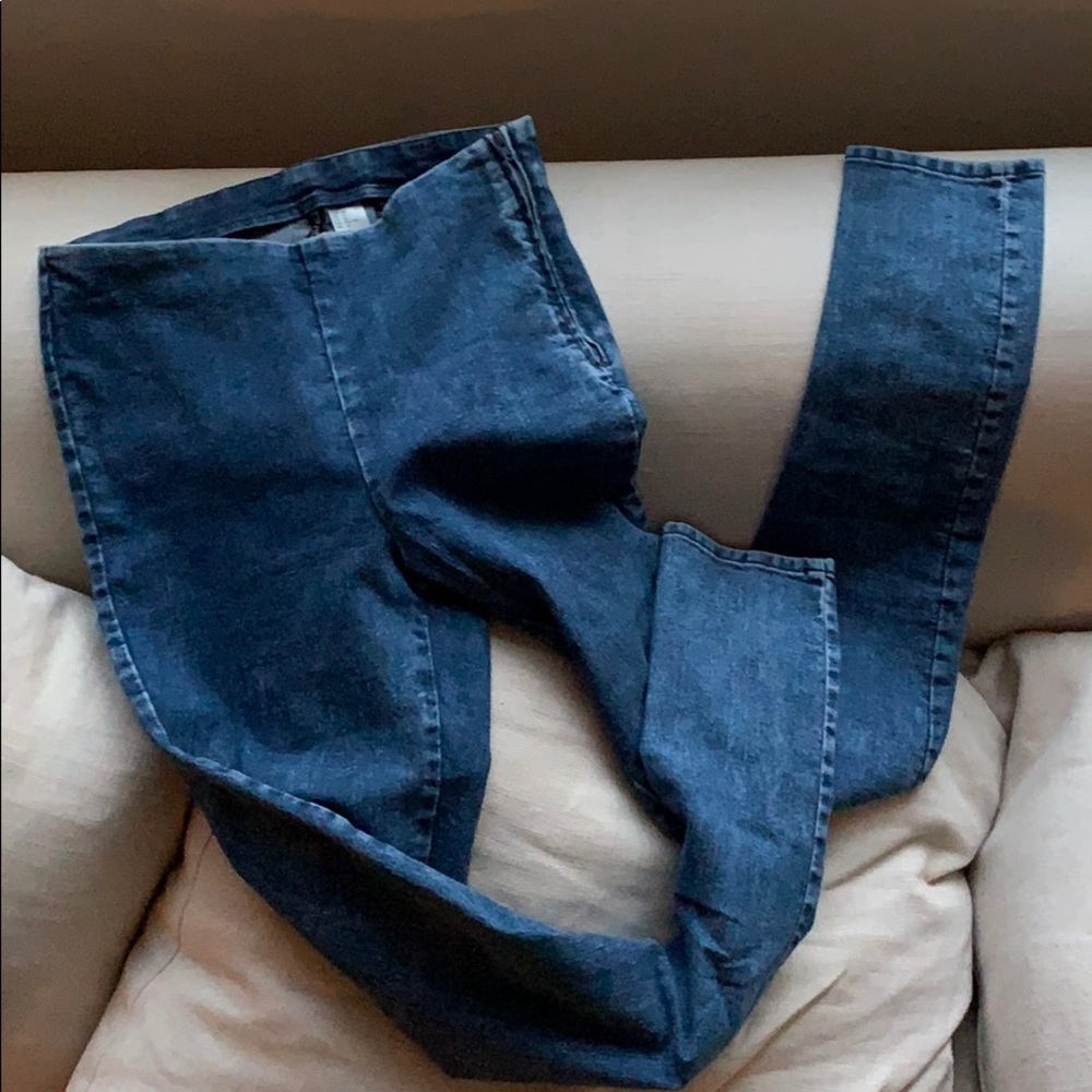 H&M high waisted good quality Jean leggings size L